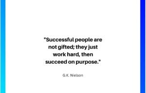 Successful people are not gifted they just work hard then succeed on purpose